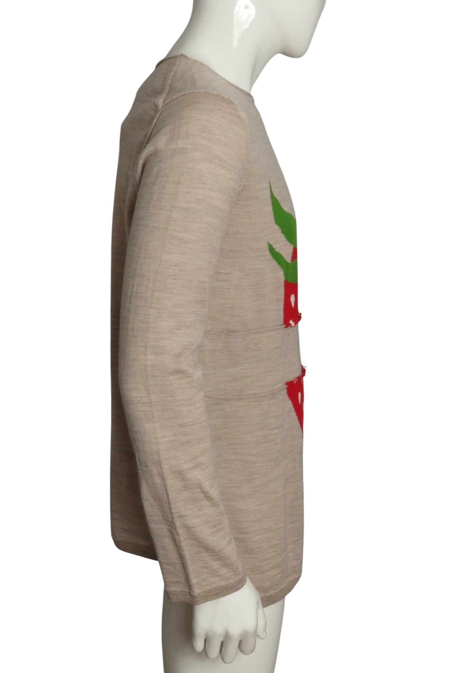 COMME DES GARCONS- NWT 2023 Strawberry Sweater, Size Large
