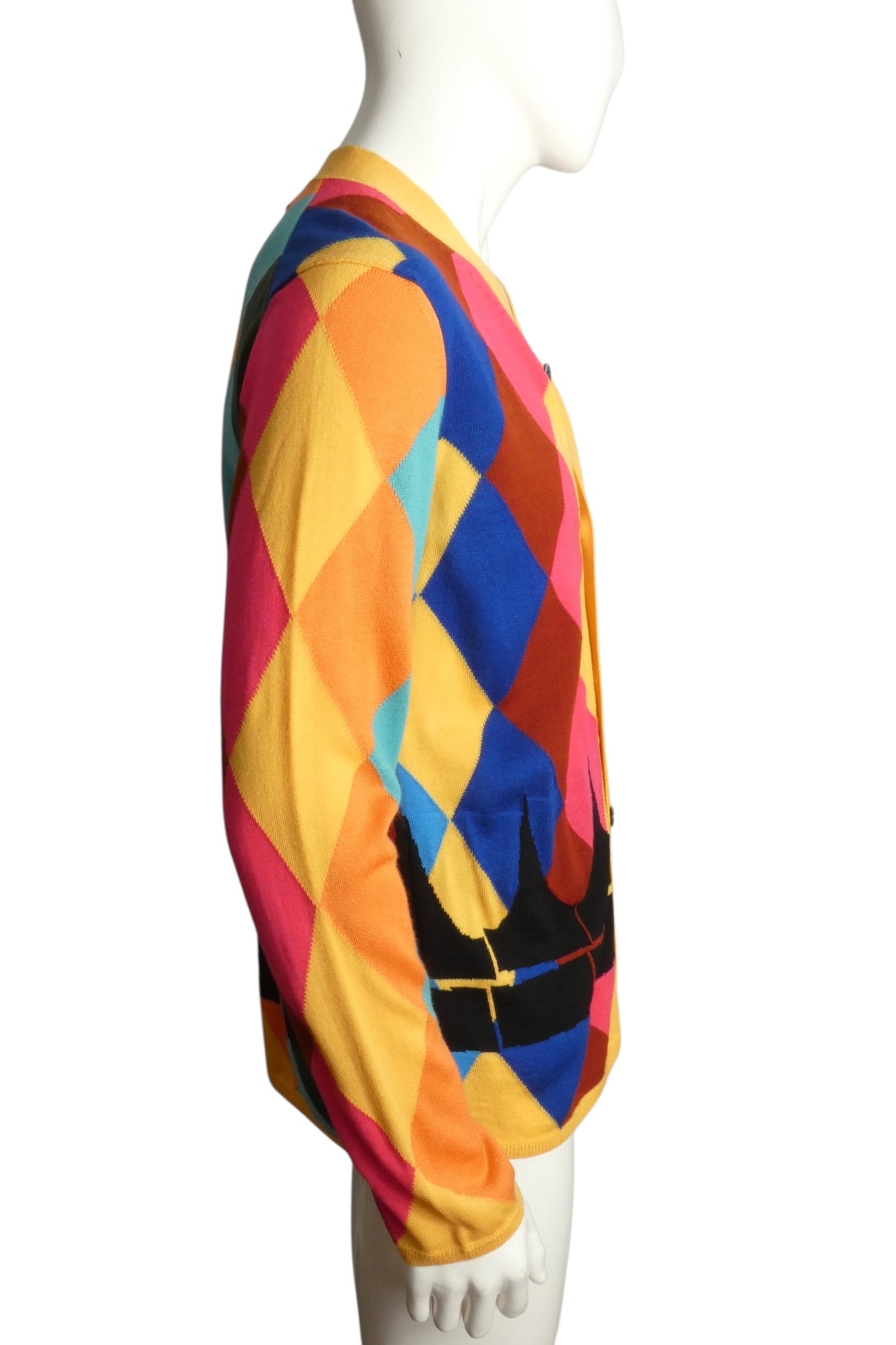 COMME DES GARCONS- NWT 2023 Diamond Print Cardigan, Size Medium
