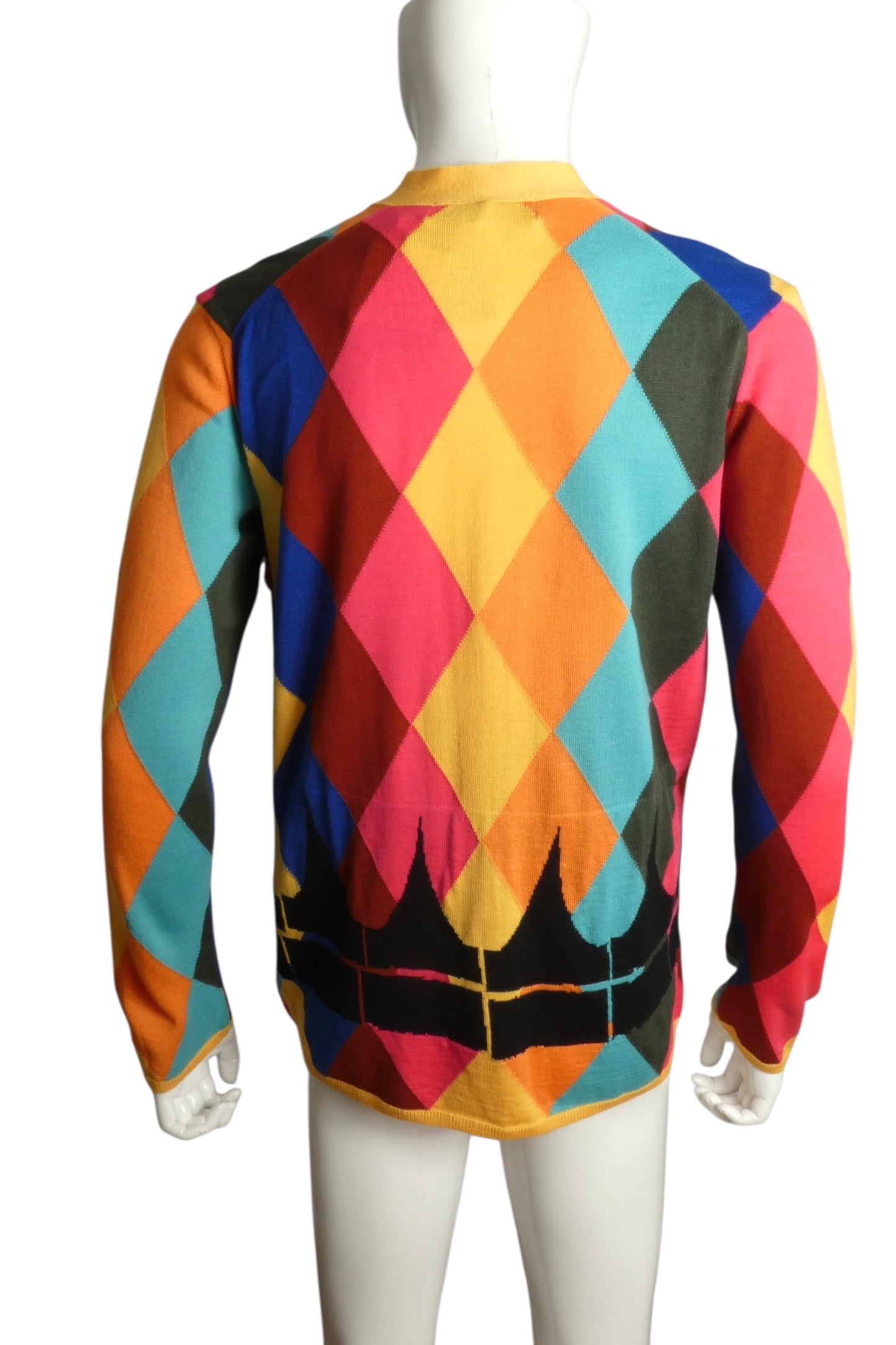 COMME DES GARCONS- NWT 2023 Diamond Print Cardigan, Size Medium