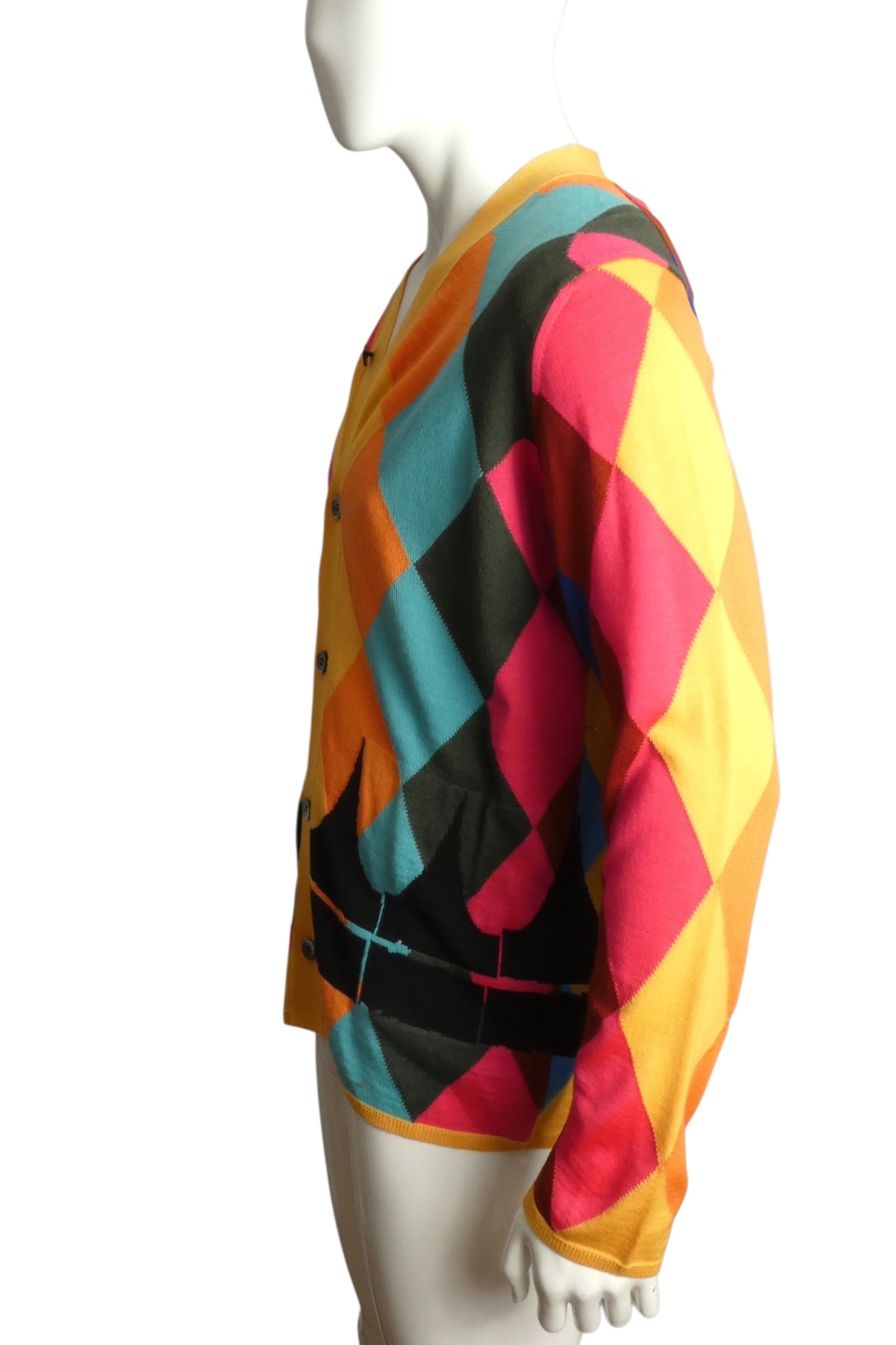 COMME DES GARCONS- NWT 2023 Diamond Print Cardigan, Size Medium