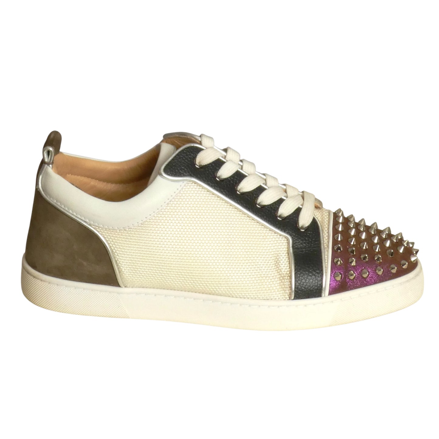 CHRISTIAN LOUBOUTIN- 2022 Louis Junior Spike Sneakers, Size 45
