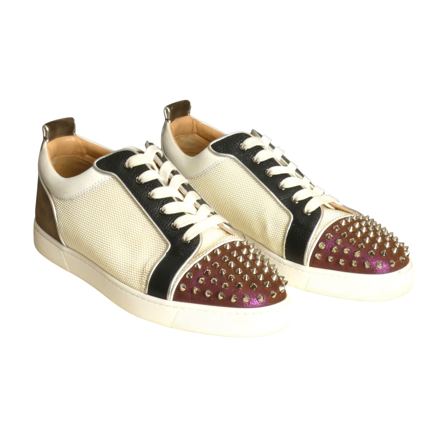 CHRISTIAN LOUBOUTIN- 2022 Louis Junior Spike Sneakers, Size 45