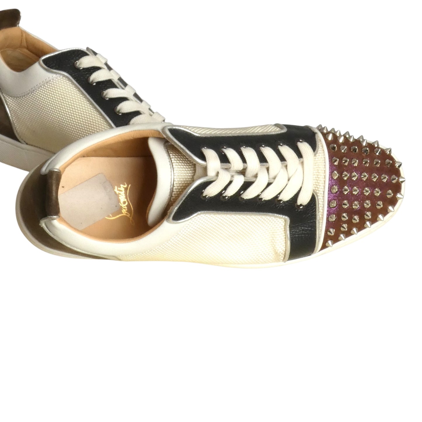 CHRISTIAN LOUBOUTIN- 2022 Louis Junior Spike Sneakers, Size 45