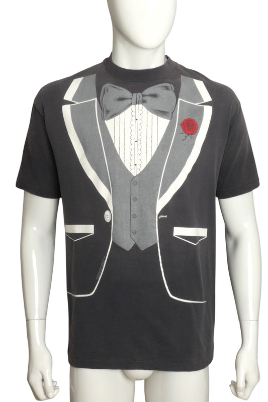 1980s Tuxedo T-Shirt, Size XL