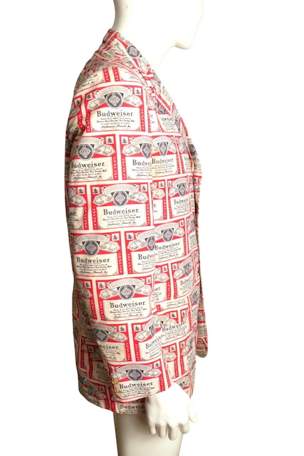 1970s Cotton Budweiser Blazer, Size Large