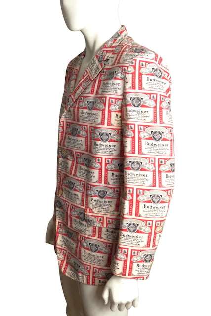 1970s Cotton Budweiser Blazer, Size Large