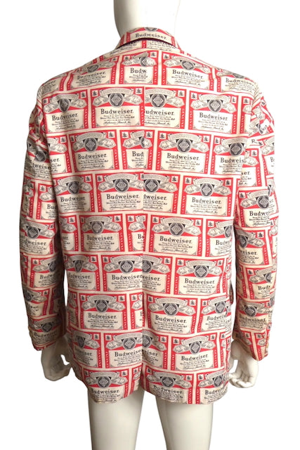 1970s Cotton Budweiser Blazer, Size Large
