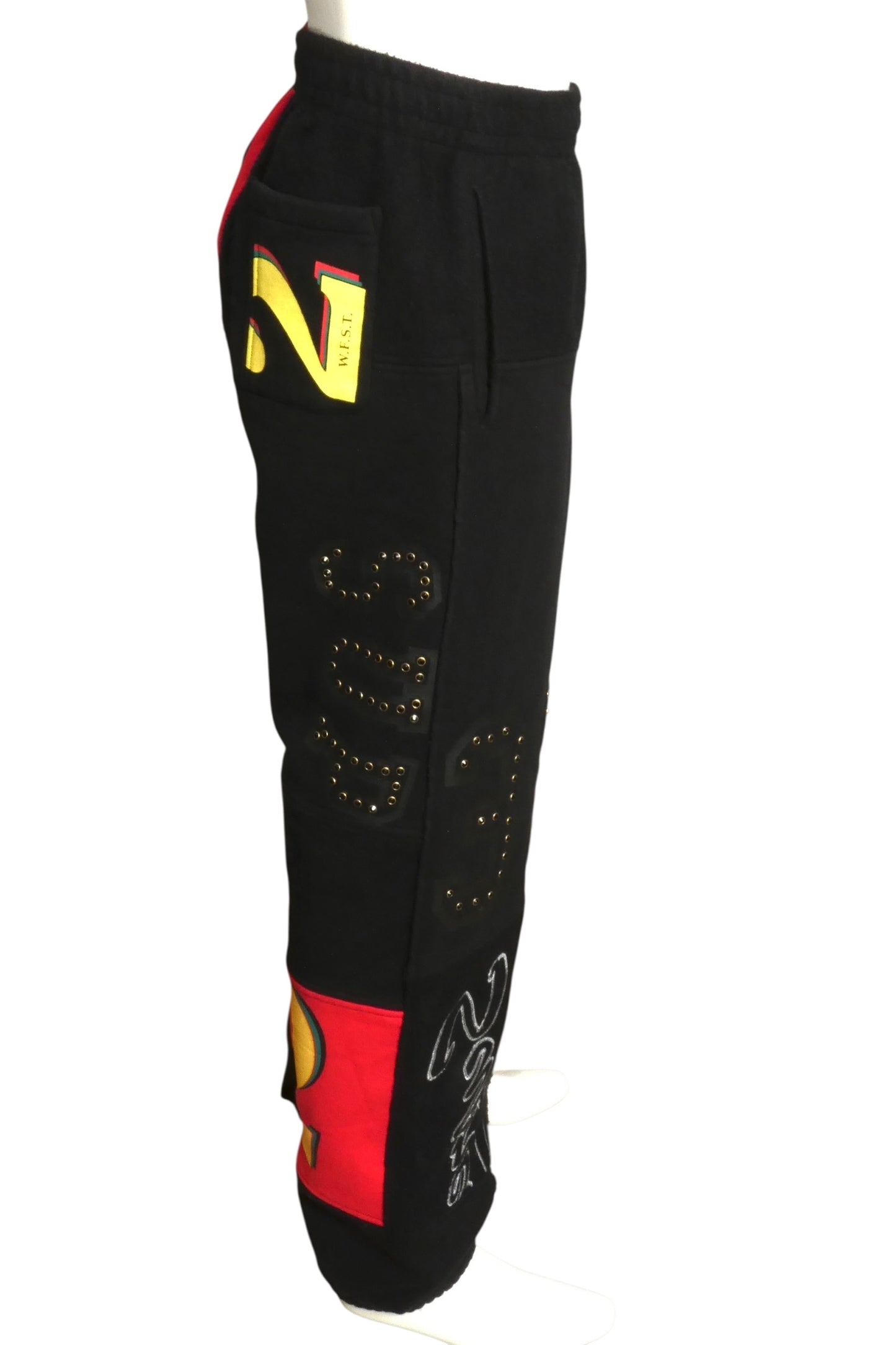 SUPREME - NWT 2025 Patchwork Sweat Pants, Size Large