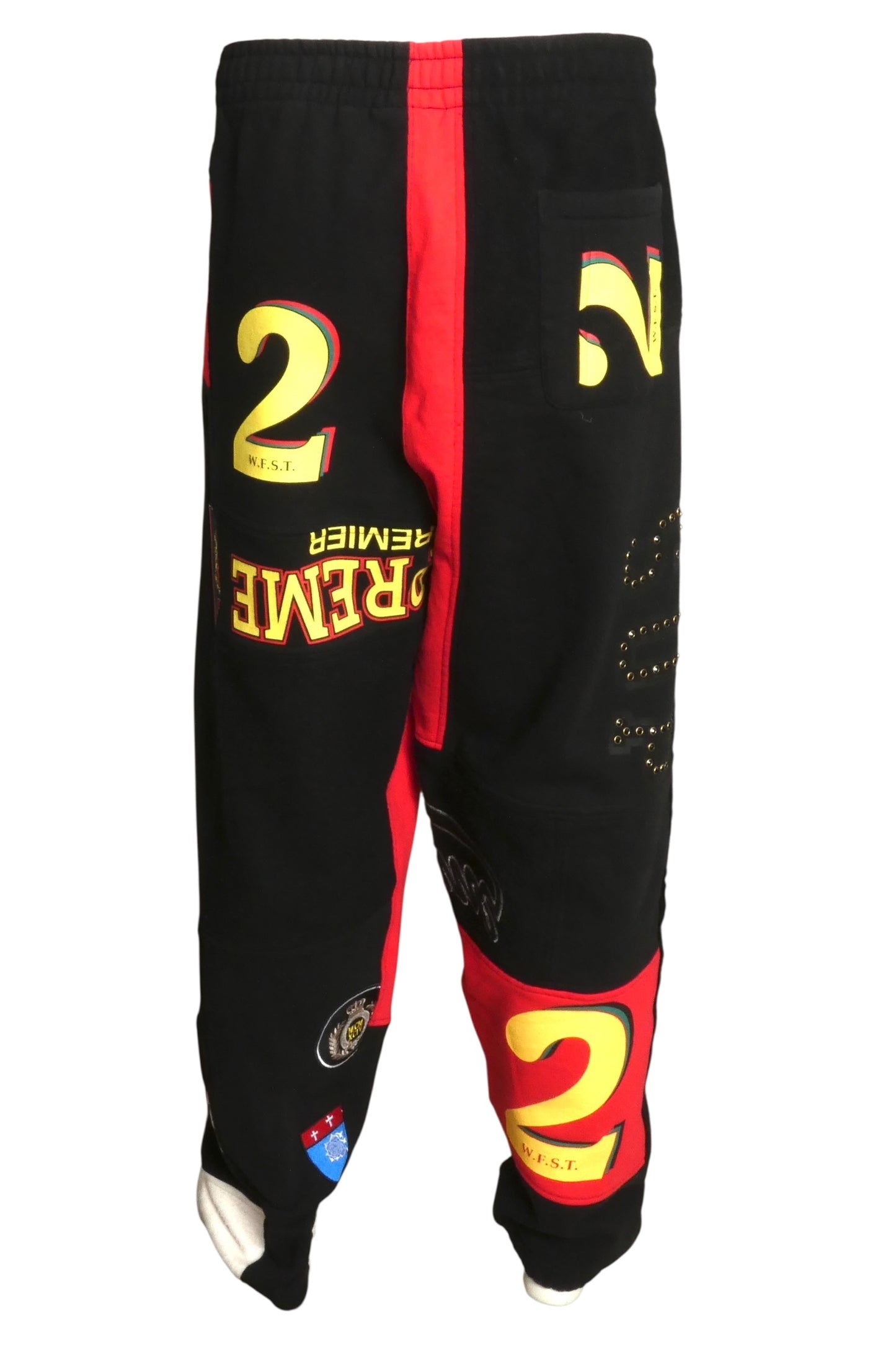 SUPREME - NWT 2025 Patchwork Sweat Pants, Size Large