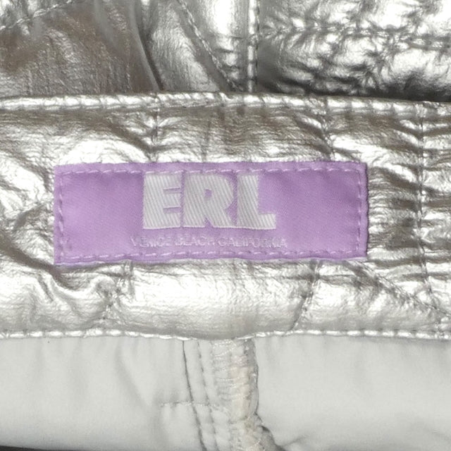 ERL- NWT 2021 Silver Quilted Pants, Waist 31