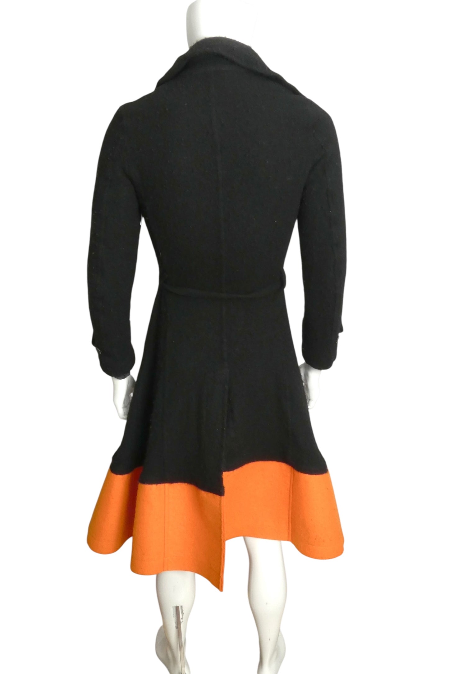 COMME DES GARCONS- 2022 Wool Fleece Colorblock Coat, Size XS