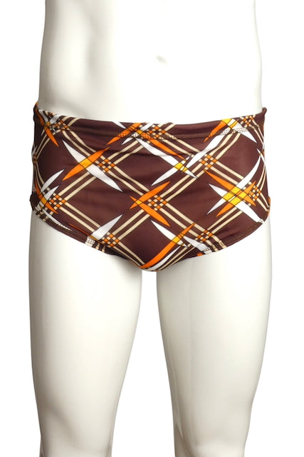 1970s Multi Color Knit Swimsuit, Size Medium