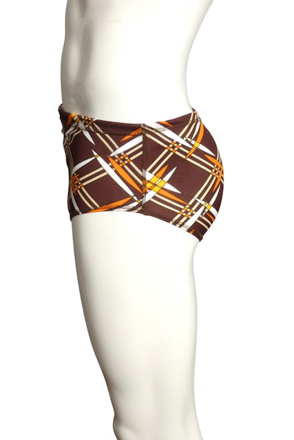 1970s Multi Color Knit Swimsuit, Size Medium