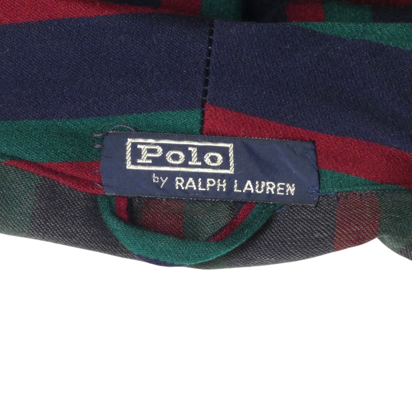 RALPH LAUREN- 1980s Multi Color Wool Stripe Robe, Size M/L