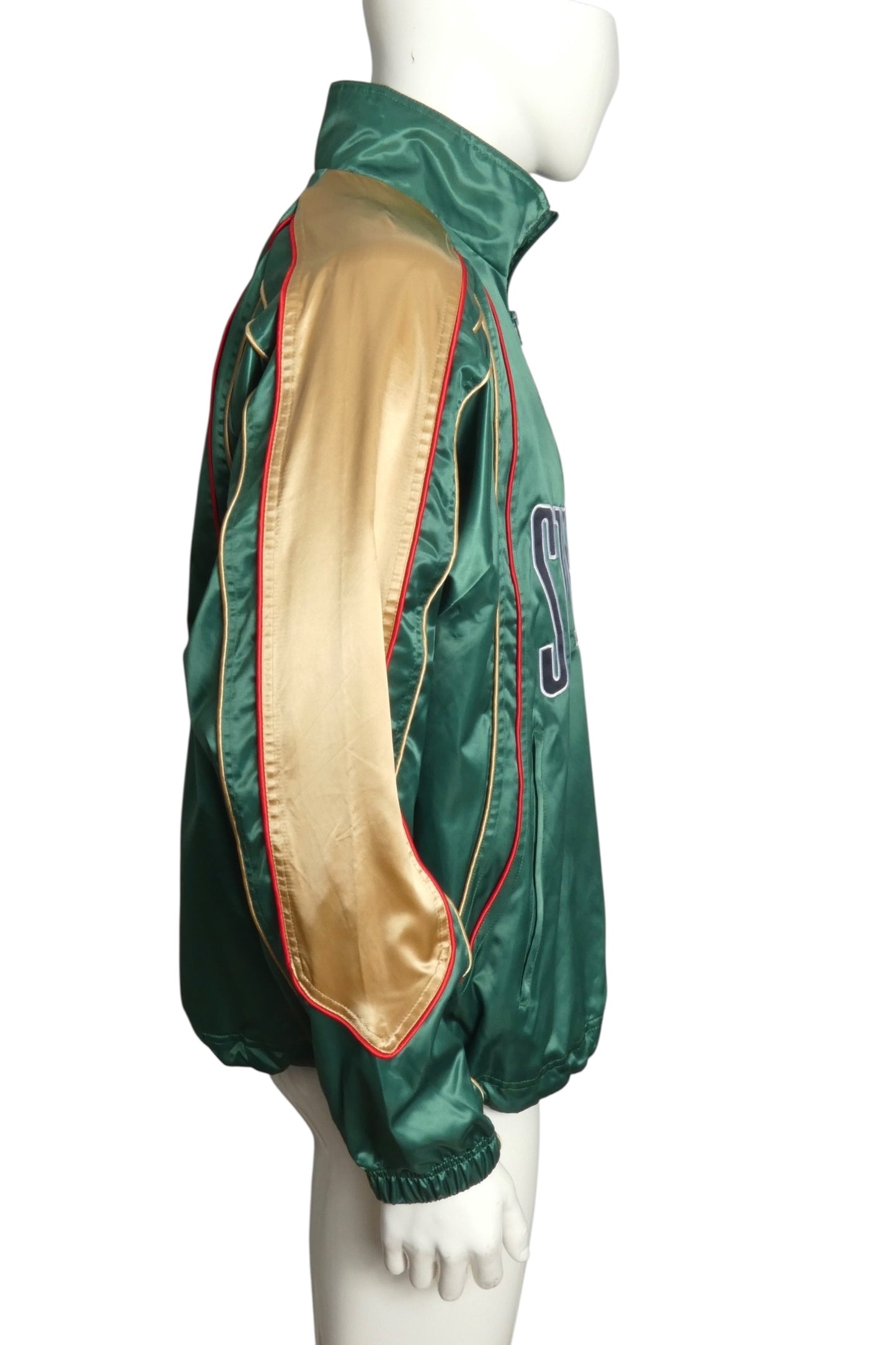 SUPREME- 2025 Multi Color Satin Piped Pullover, Size Large