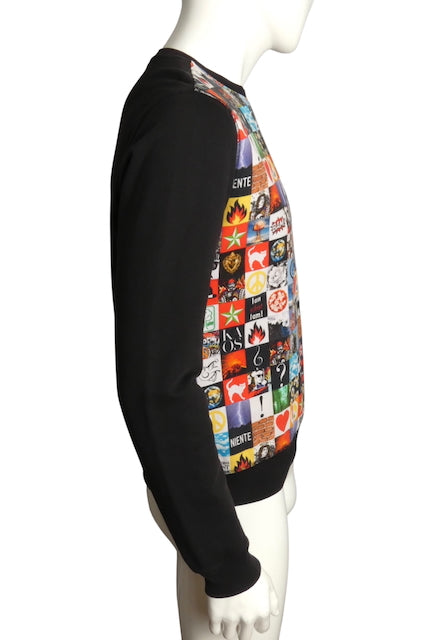 MOSCHINO- 2014 Graphic Print Anniversary Sweatshirt, Size Large
