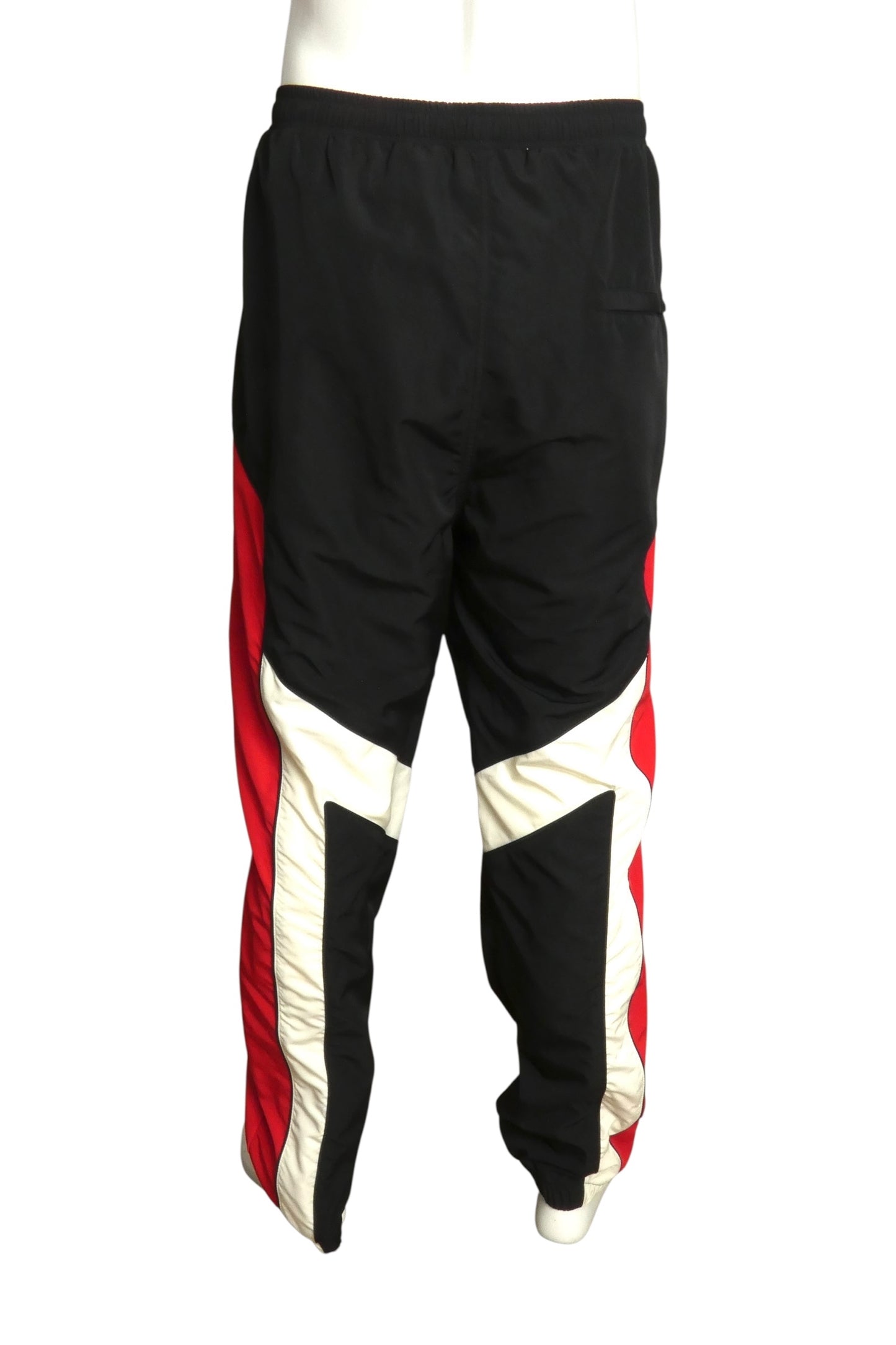 MOSCHINO COUTURE- NWT Nylon Racer Stripe Trek Pants, Size 2XL