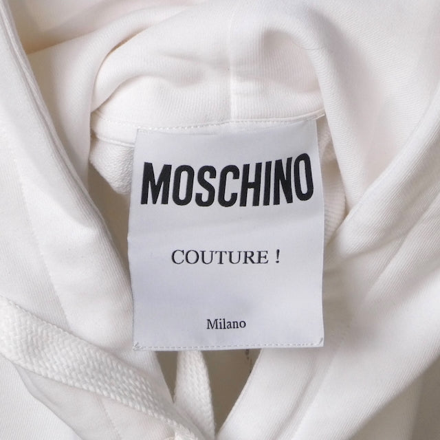 MOSCHINO COUTURE- NWT 2020 Graphic Print Hoodie Sweatshirt, Size Small