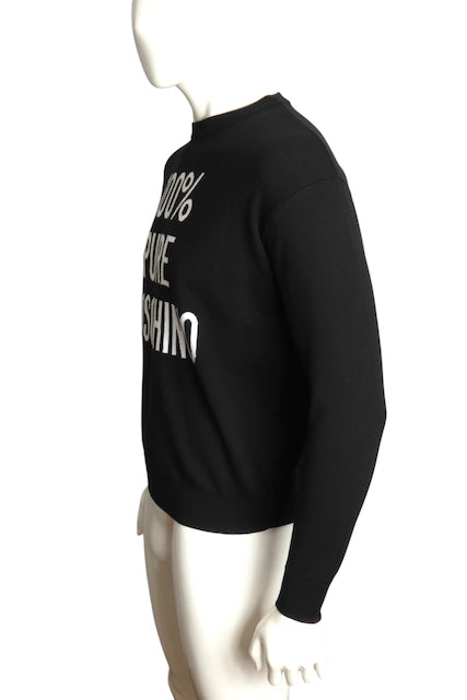 MOSCHINO COUTURE- NWT 2023 Black & White Wool Sweater, Size Small