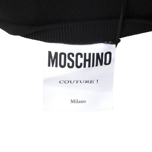 MOSCHINO COUTURE- NWT 2023 Black & White Wool Sweater, Size Small