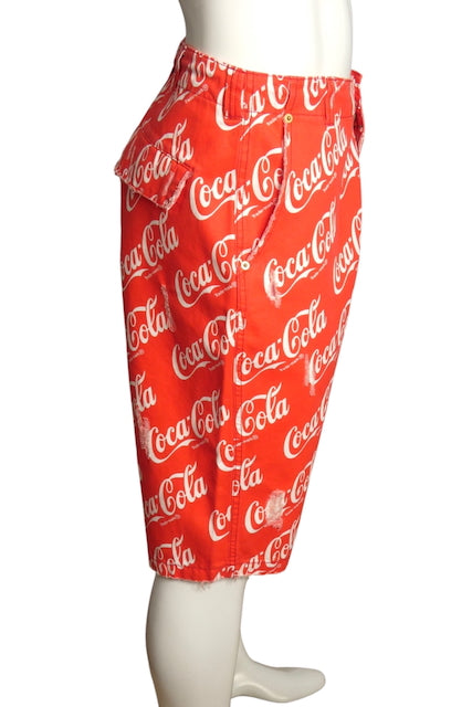 ERL x Coca Cola- NWT 2024 Distressed Coke Shorts, Waist 34