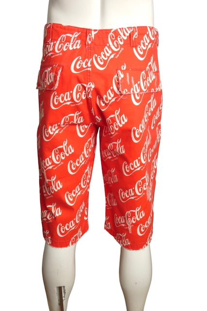 ERL x Coca Cola- NWT 2024 Distressed Coke Shorts, Waist 34