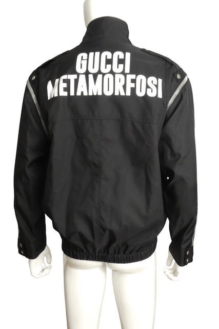 GUCCI- NWT 2024 Metamorfosi Black Nylon Zipper Coat, Multiple Sizes Available