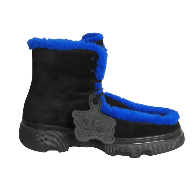 BURBERRY PRORSUM- 2023 Black Shearling Suede Boots, Multiple Sizes Available