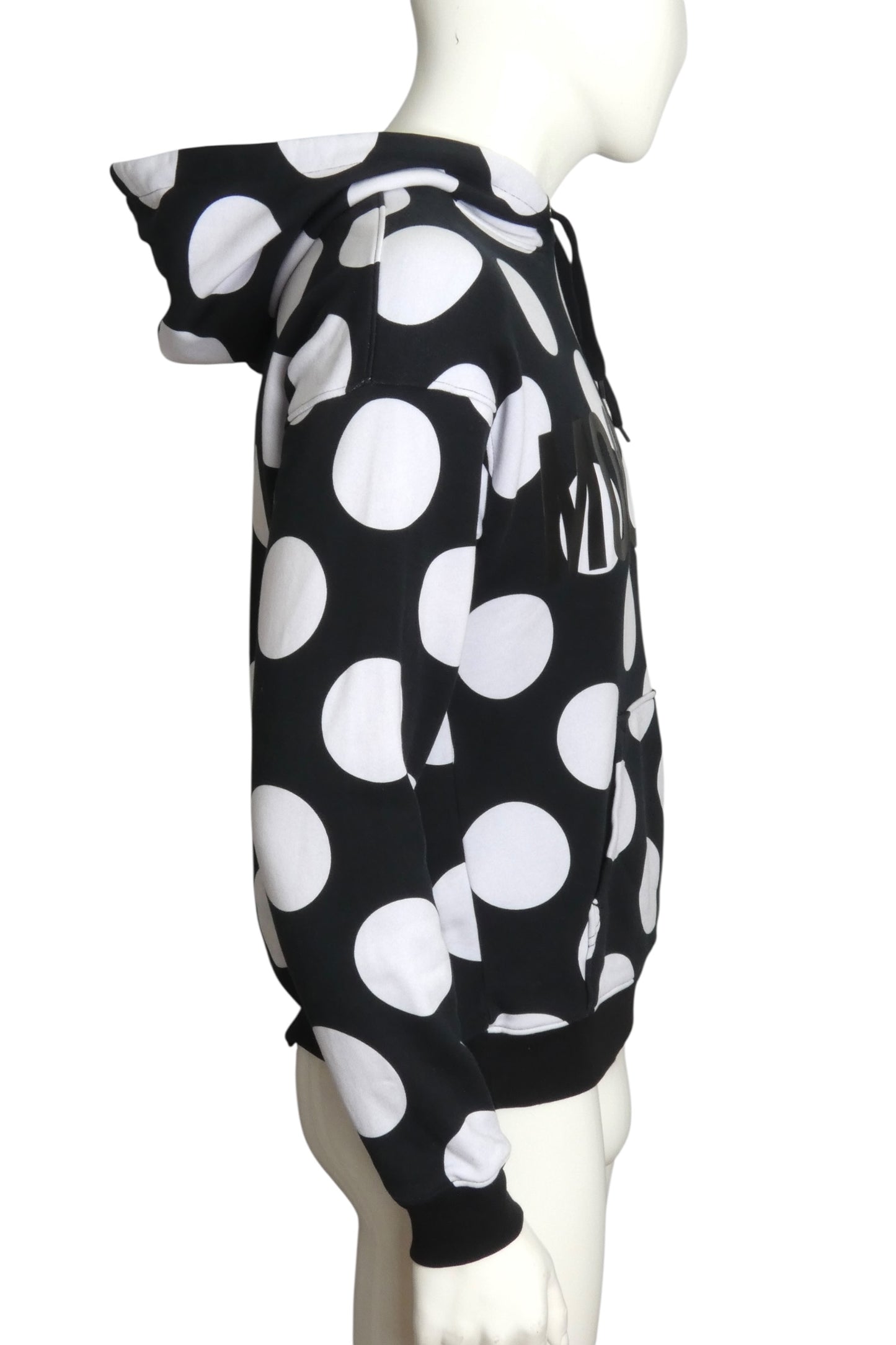 MOSCHINO COUTURE- Polka Dot Hoodie Sweatshirt, Size Small