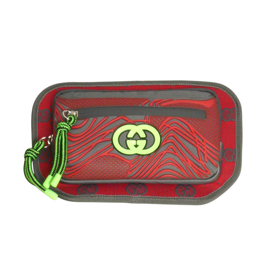 GUCCI- NWT Red & Grey Sporty Waist Bag