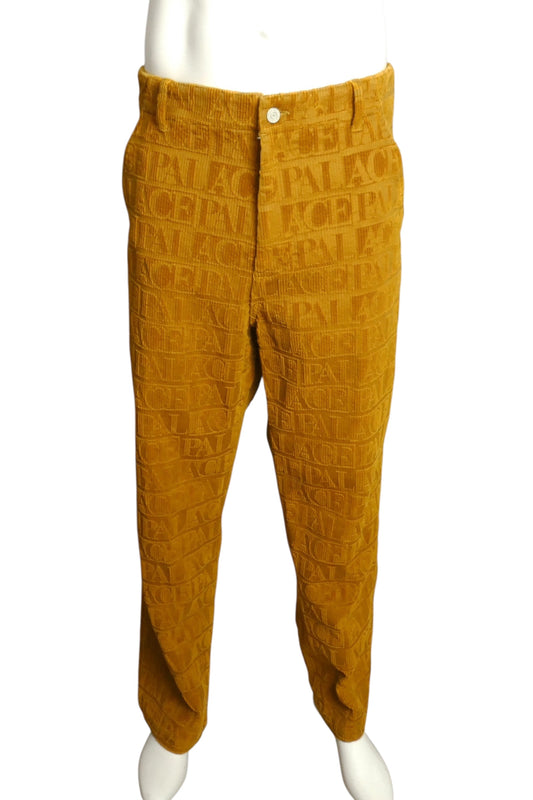 PALACE- Mustard Bossy Corduroy Trousers, Waist-38"