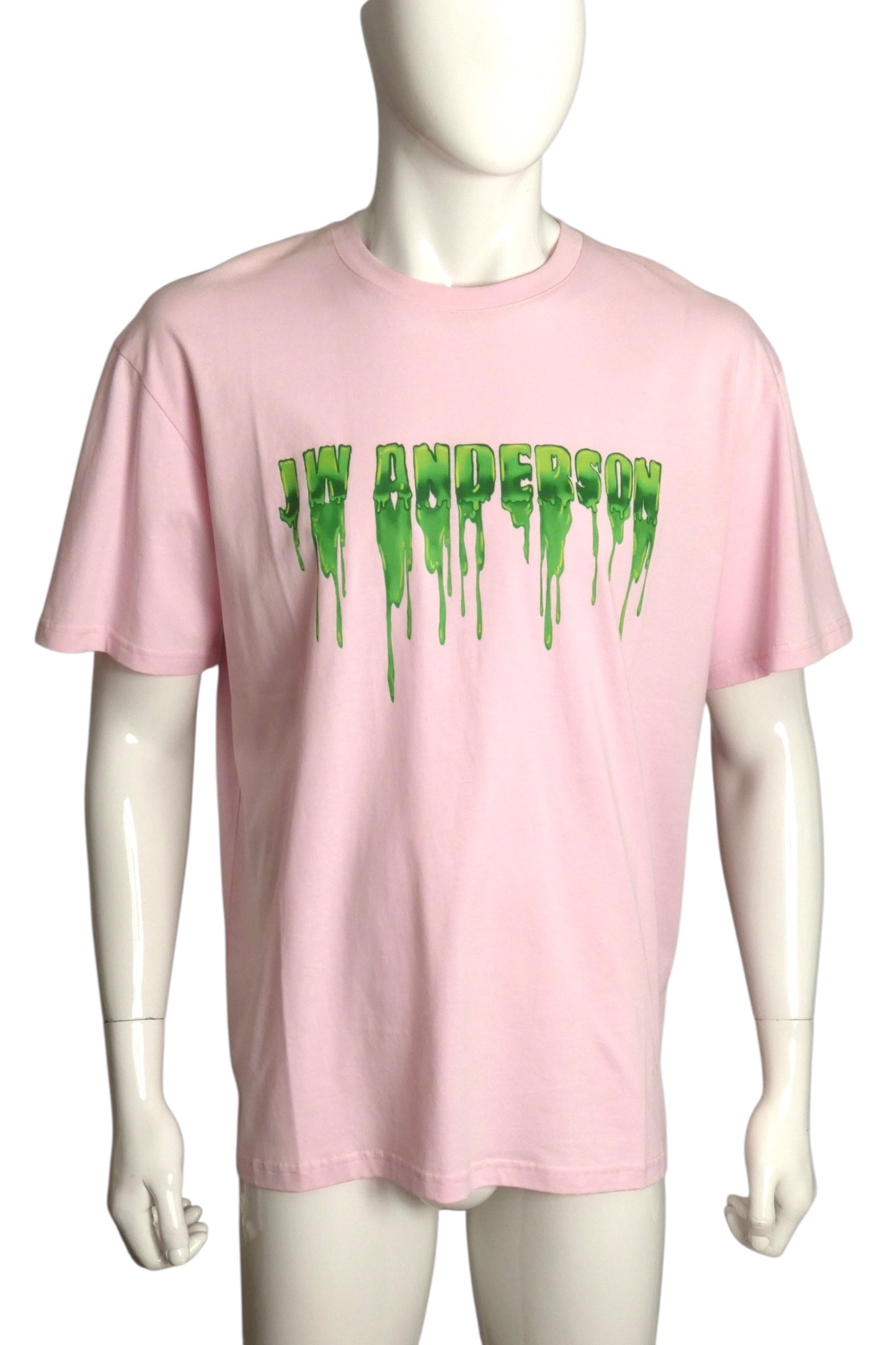 JW ANDERSON- 2022 Pink Graphic Print T-Shirt, Size XL