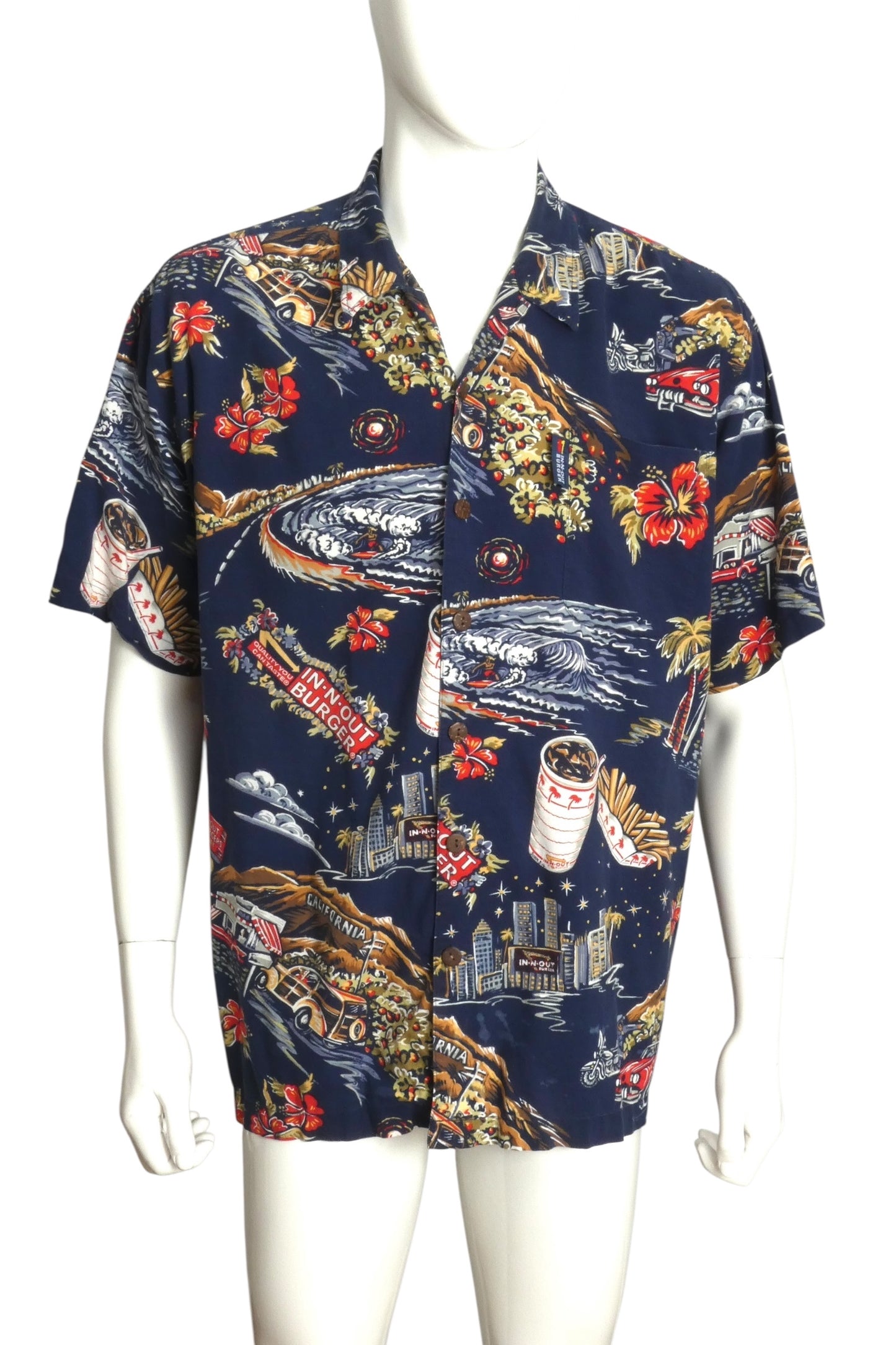 IN-N-OUT Graphic Print S/S Shirt, Size 2XL