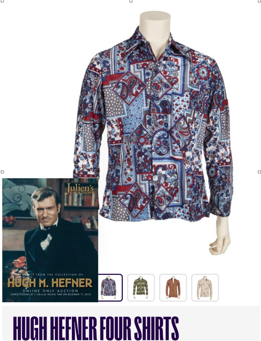 1970s Hugh Hefner Owned Knit Shirt, Size Medium