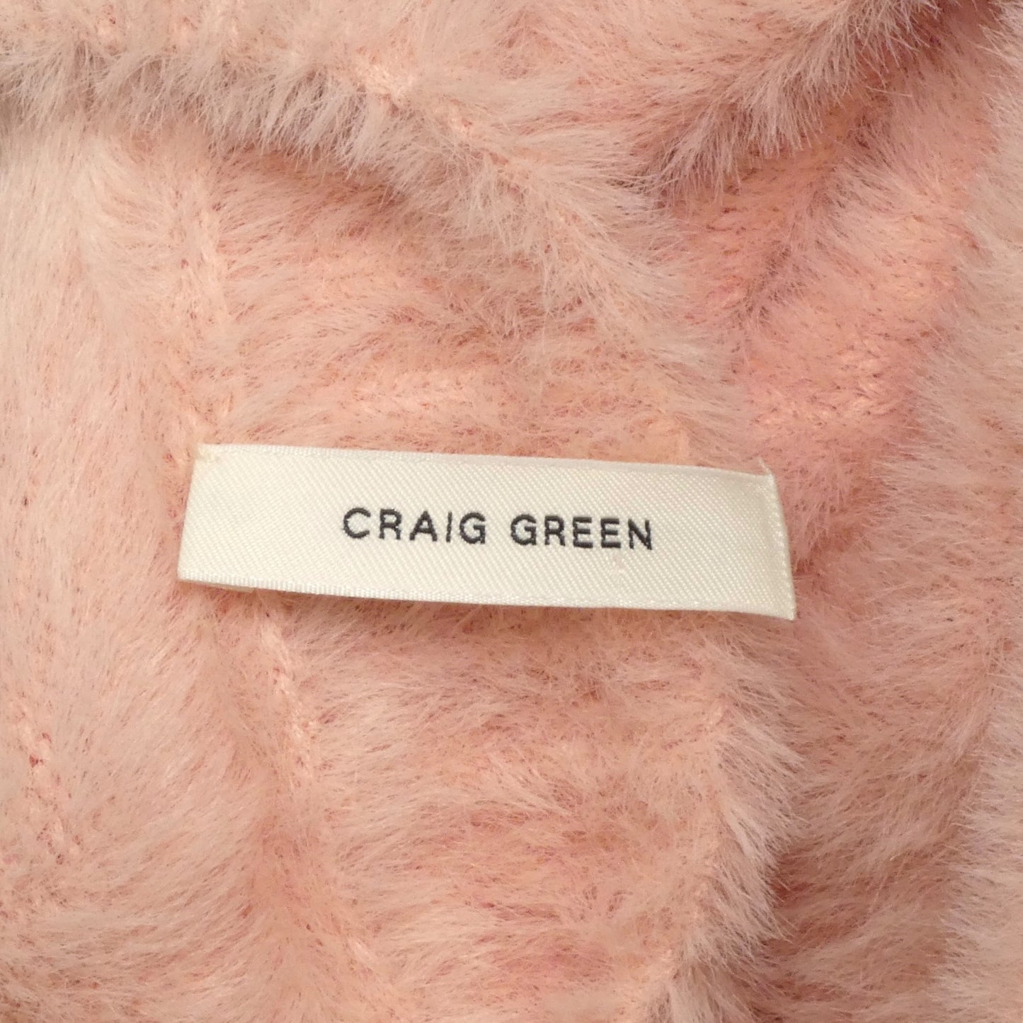 CRAIG GREEN- Pink Fuzzy Knit Sweater, Size XS