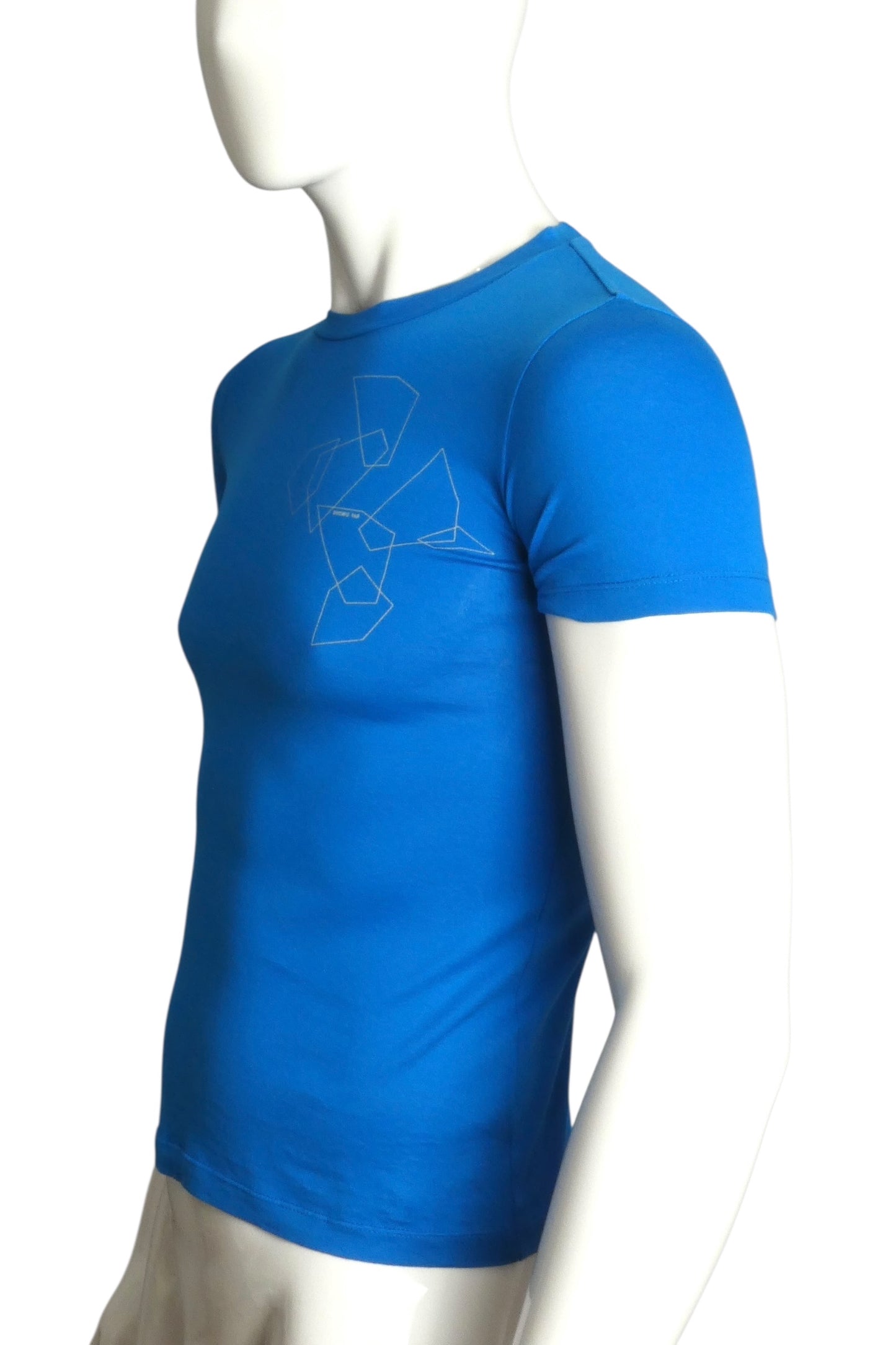 RAF SIMONS- Blue 2009 Reflection Graphic Print T-Shirt, Size XS
