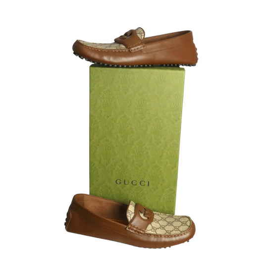 GUCCI- Supreme Leather Driving Moccasins, Size 10.5
