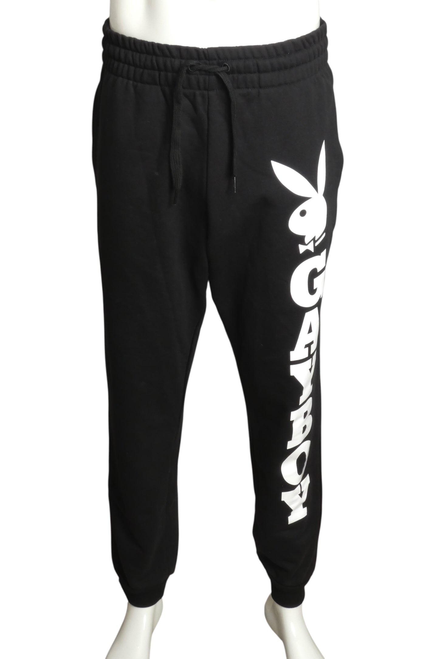 MOSCHINO COUTURE x PLAYBOY- 2019 Black "Gayboy" Cotton Joggers, Size Medium