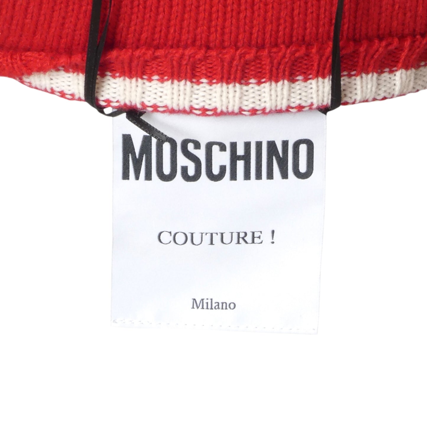 MOSCHINO COUTURE- NWT 2020 Red Mickey Rat Wool Sweater, Size Small