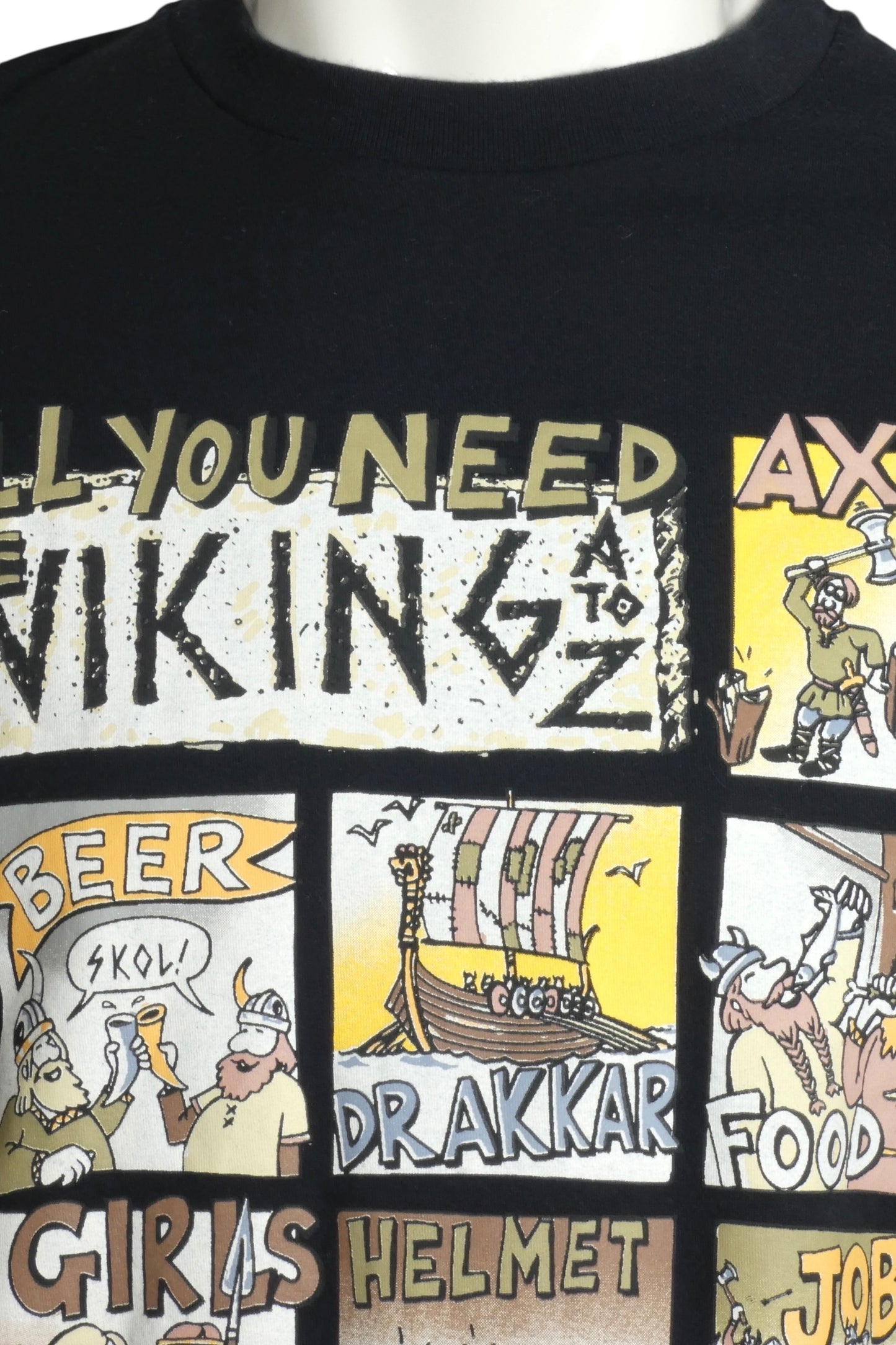 MOSCHINO JEANS-  "All You Need to be a Viking"T-shirt, Size Large