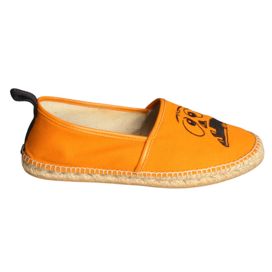 MOSCHINO COUTURE- 2020 Orange Pumpkin Espadrilles, Size 44