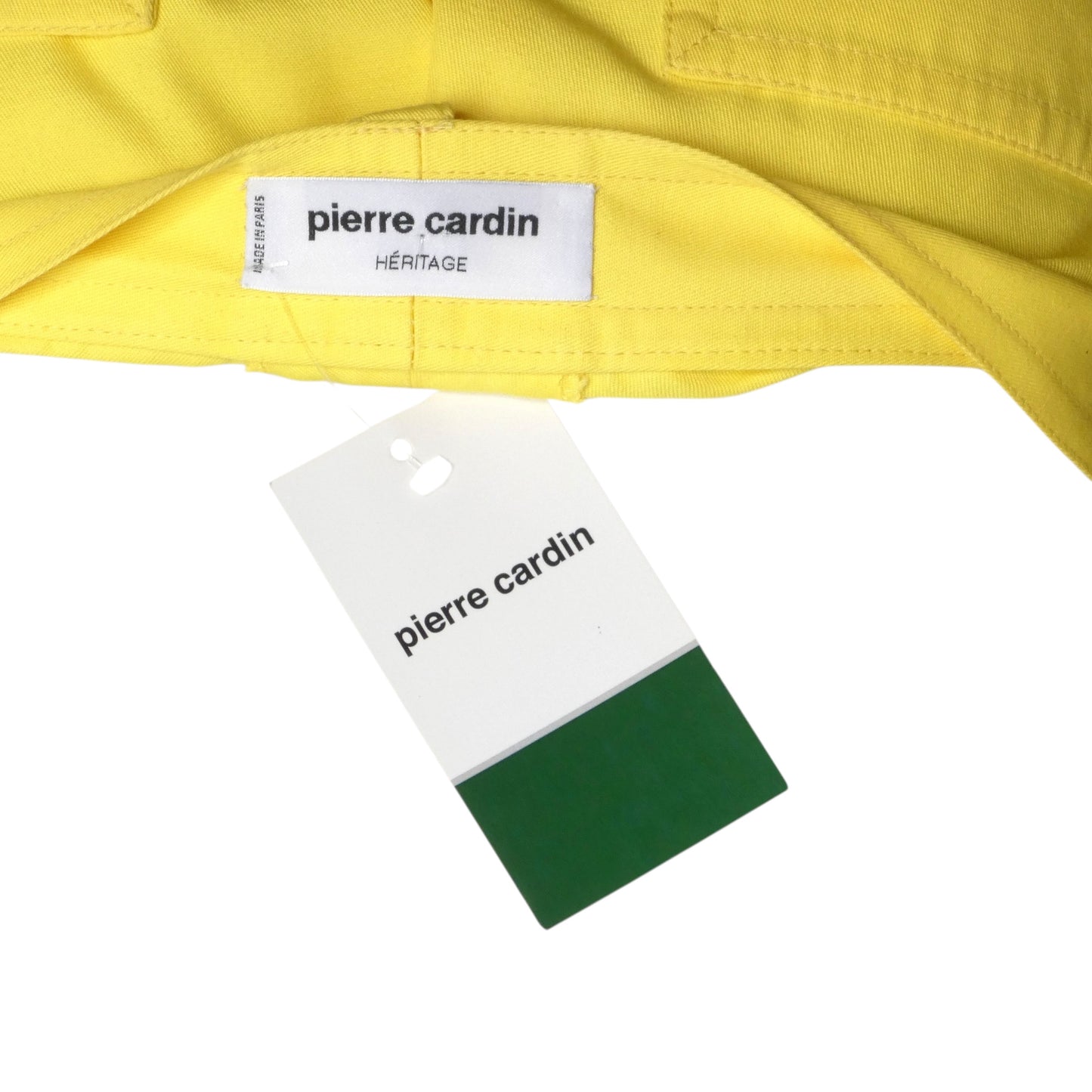 PIERRE CARDIN (HAUTE COUTURE)- 2007 Yellow Cotton Grommet Shorts, Waist 32
