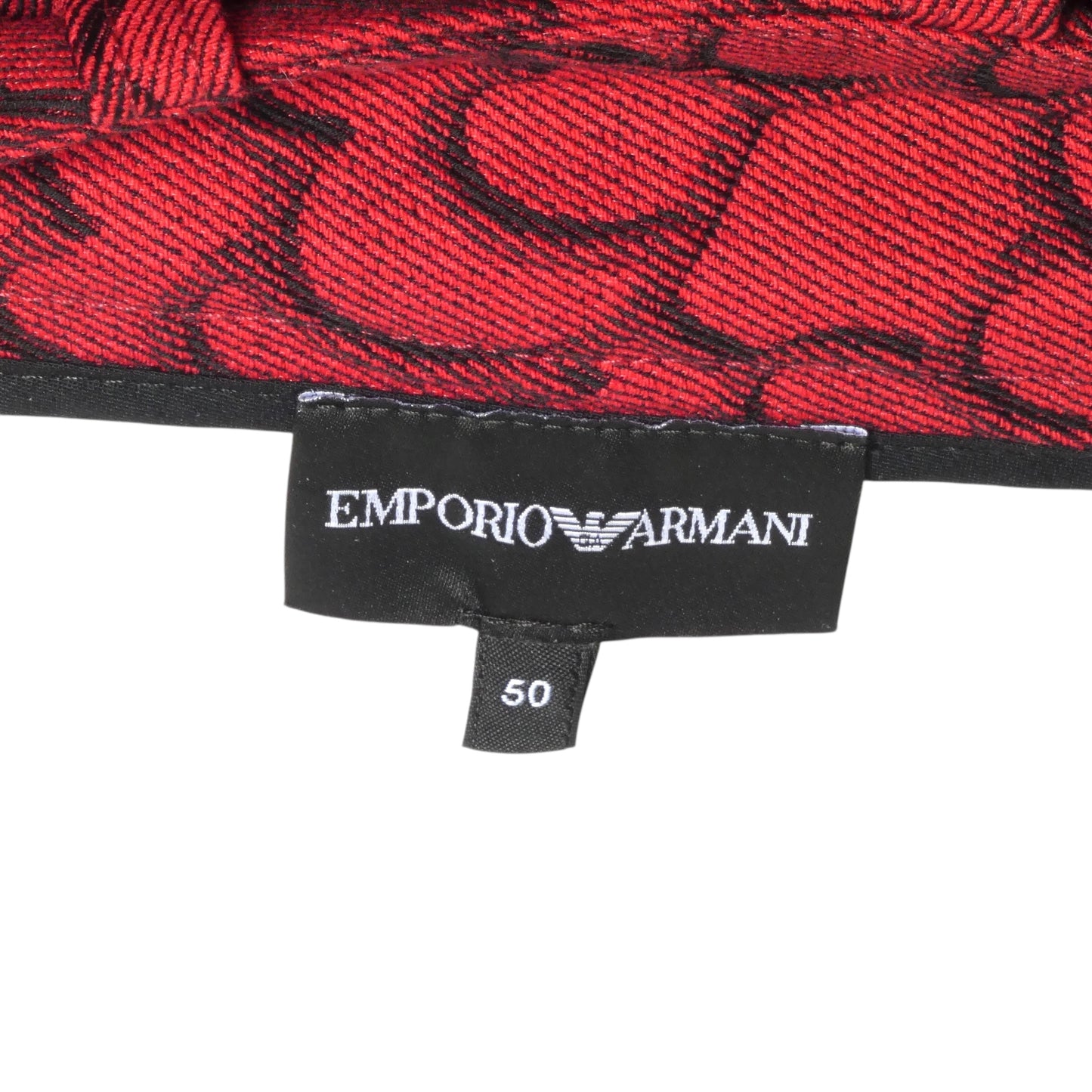 EMPORIO ARMANI X MON AMOUR- NWT 2023 Red Heart Brocade Cargo Shorts, Waist 34
