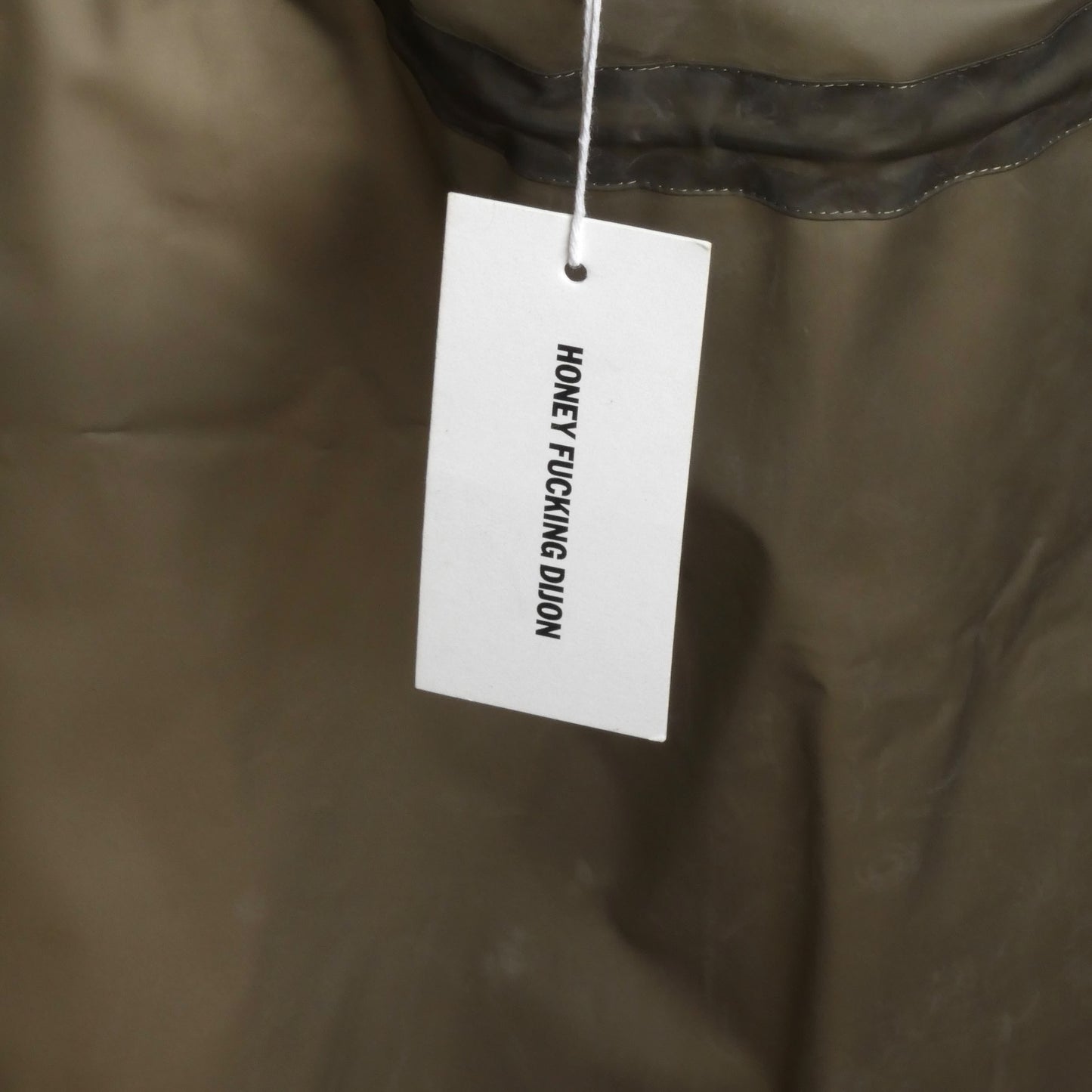 NWT Grey PVC Raincoat, Size Medium