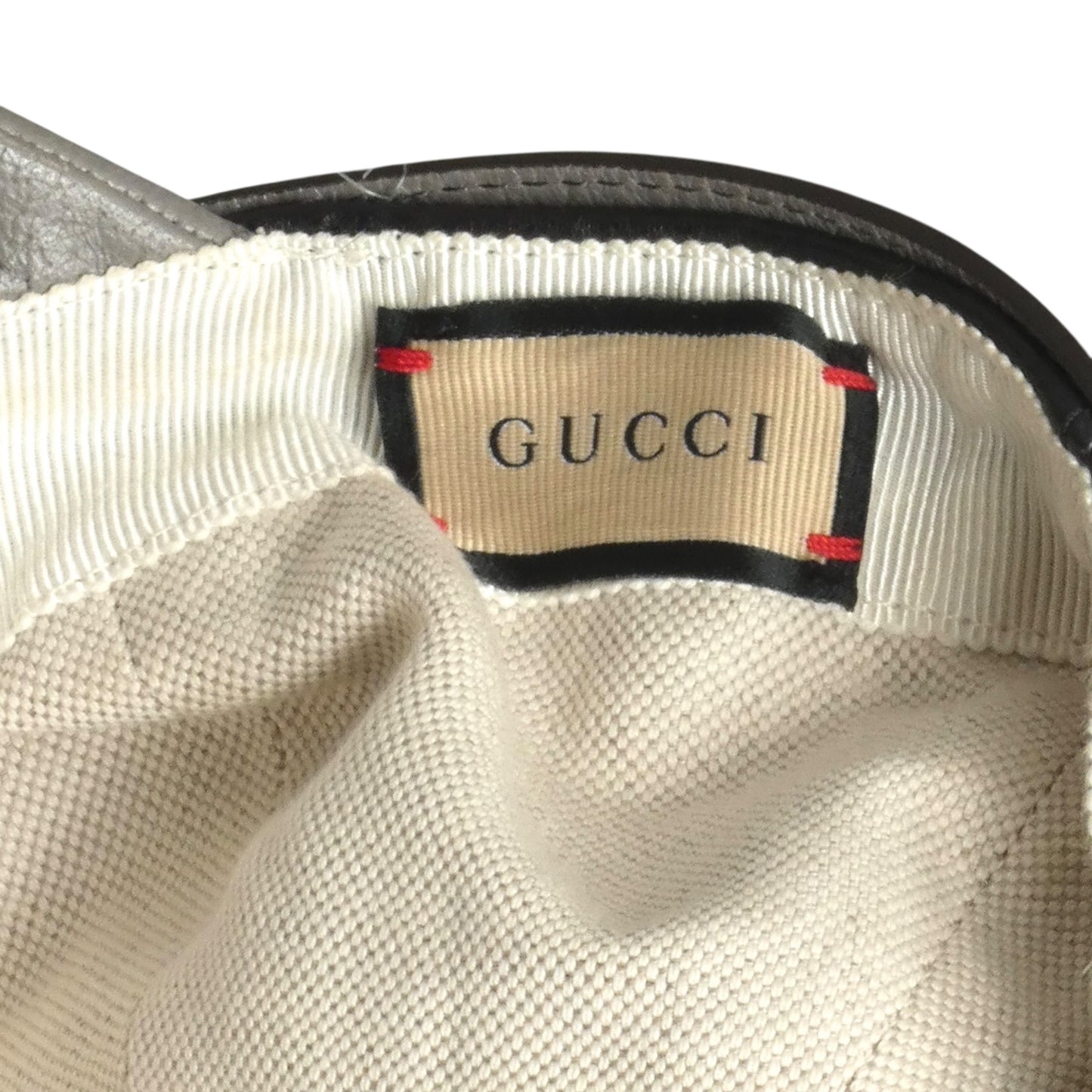 GUCCI- NWT 2023 Leather Baseball Cap, Size-Medium