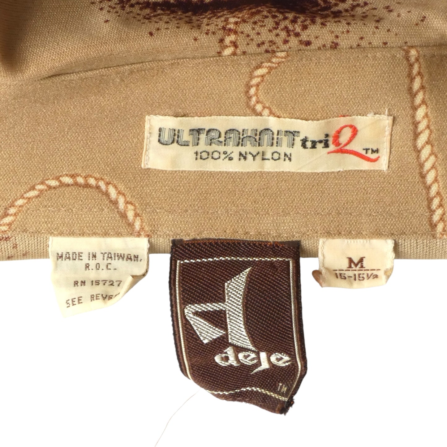 1970s Multi Color L/S Disco Shirt, Size Medium