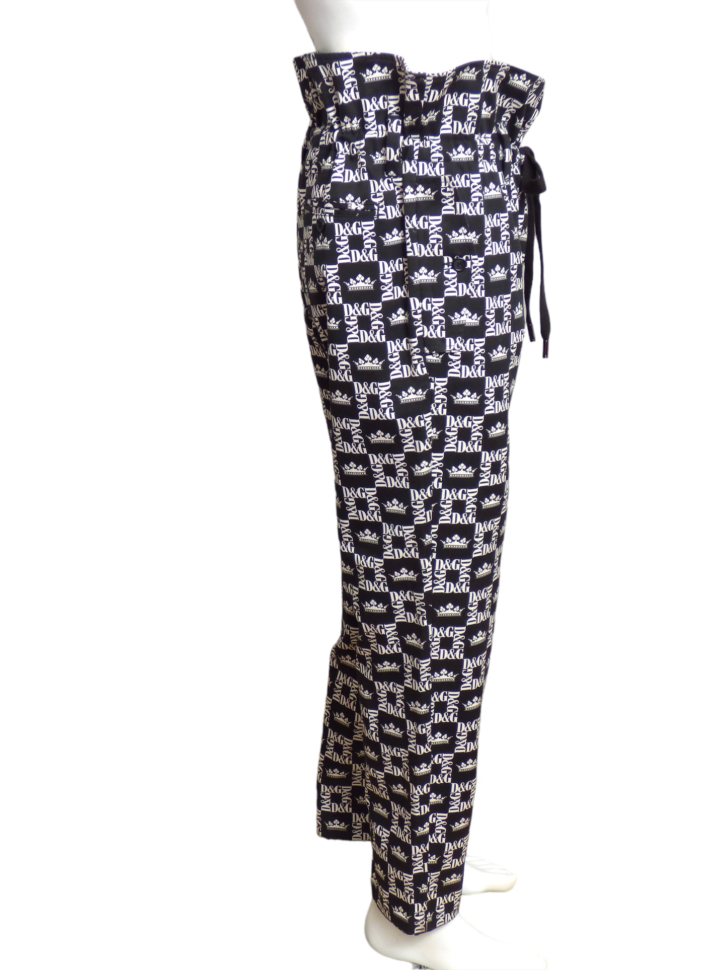 DOLCE & GABBANA- NWT Cotton Print Jogging Pants, Size Small