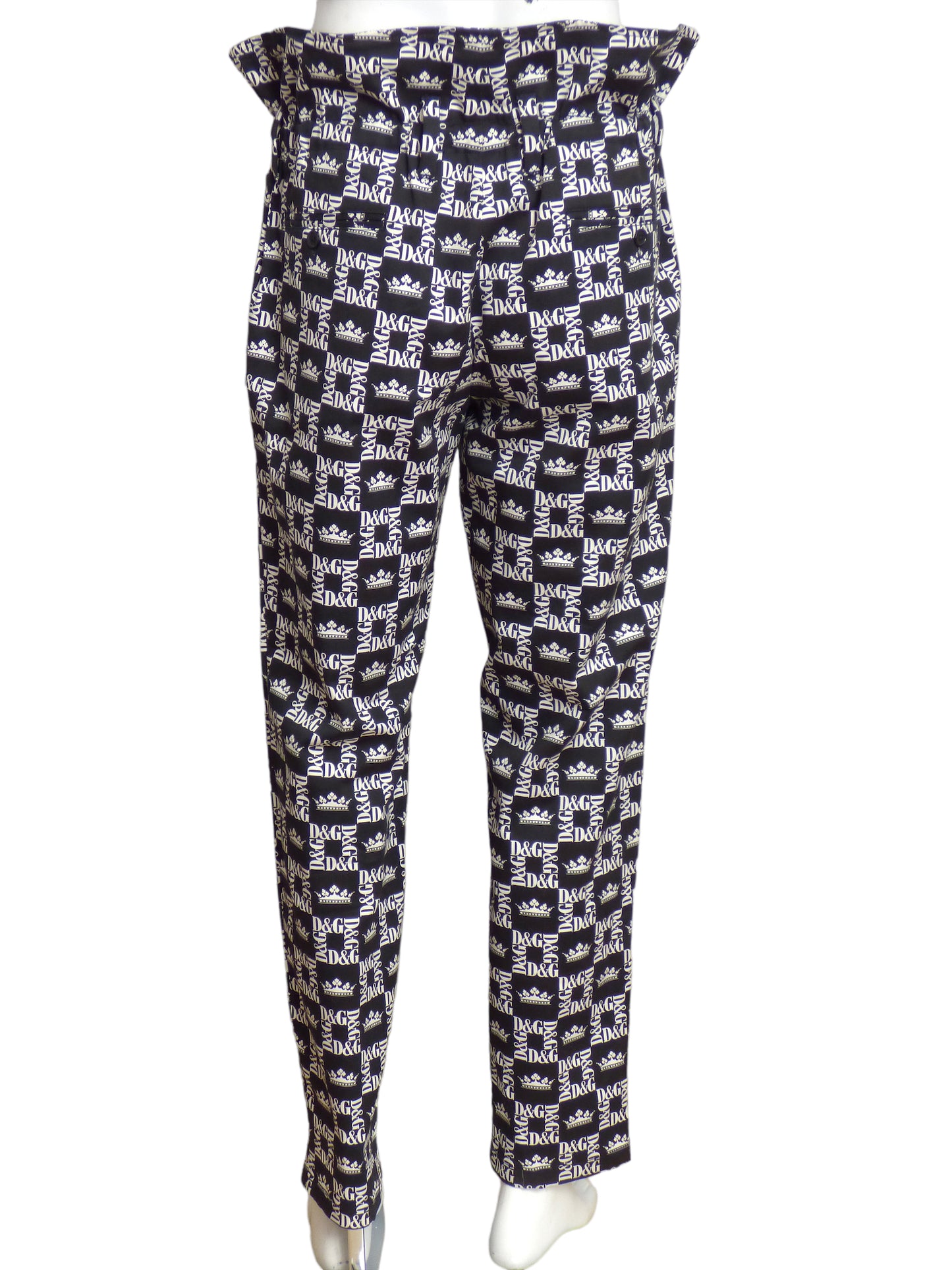 DOLCE & GABBANA- NWT Cotton Print Jogging Pants, Size Small
