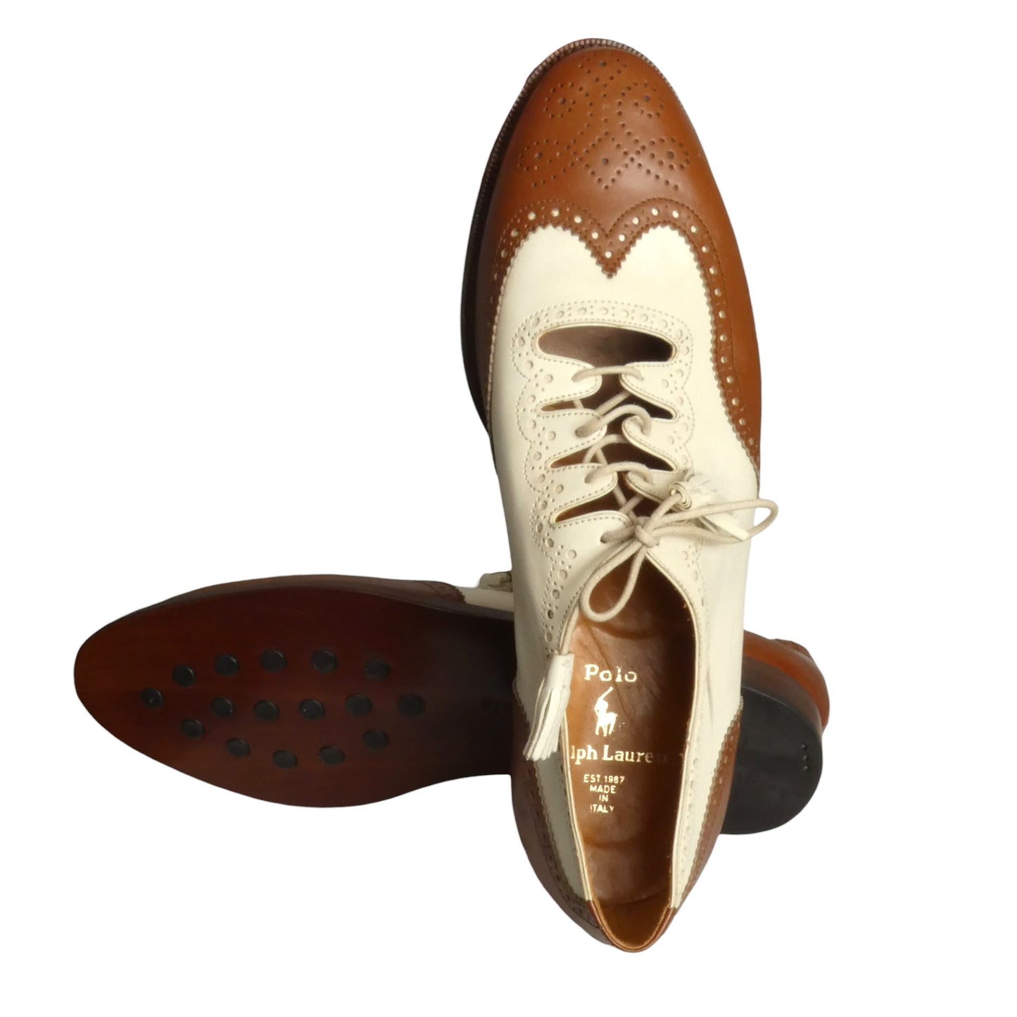 1980s Leather Brogues, Size 11 1/2