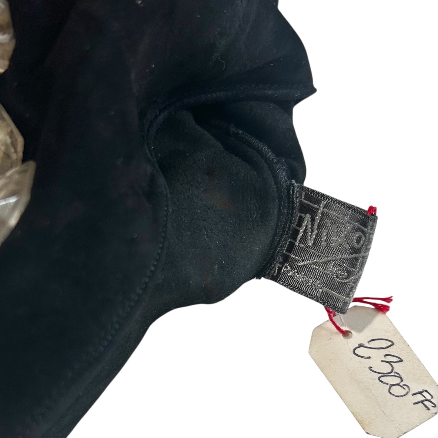 1990s Jeweled Suede Gauntlet Gloves